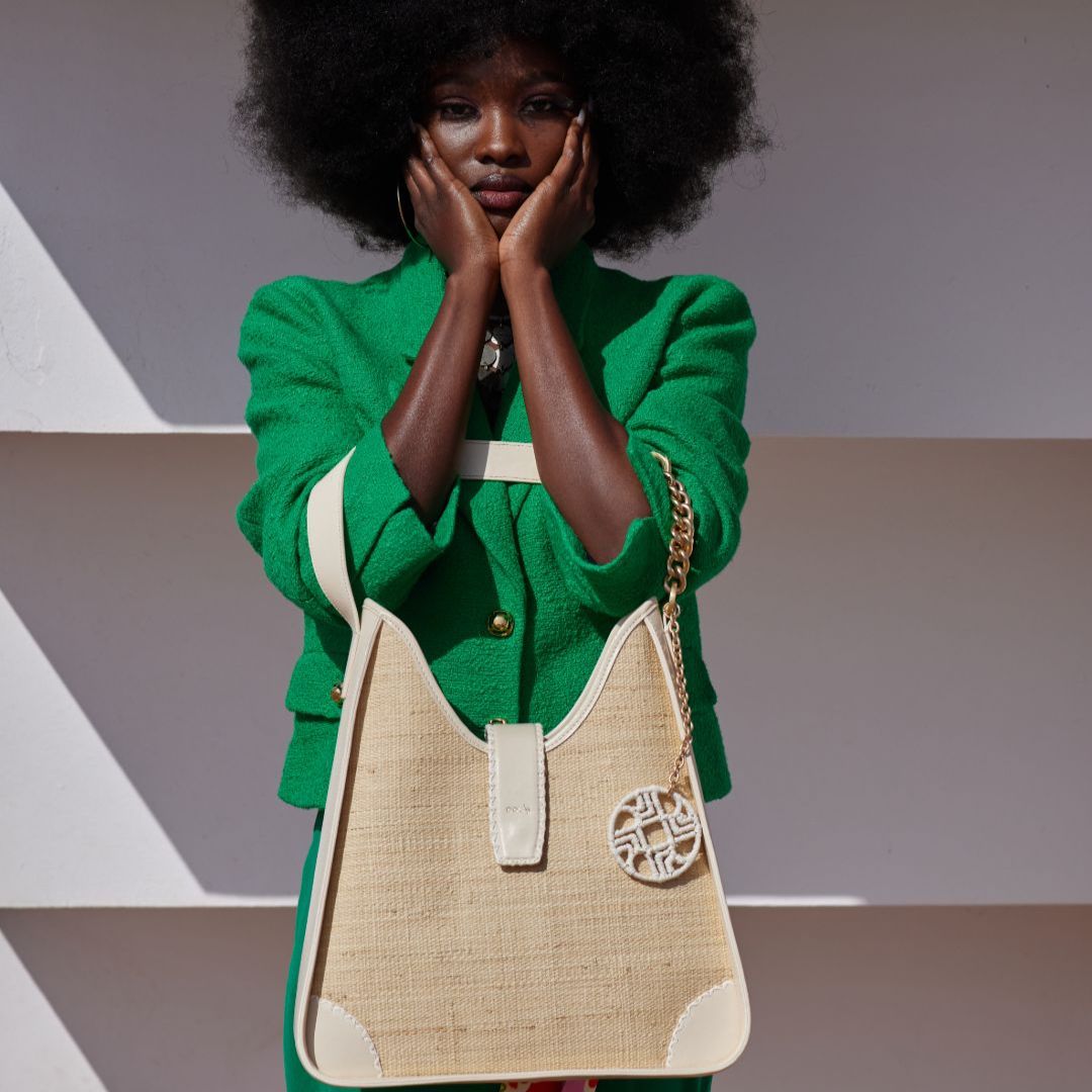 KARIMA - Raffia Hobo Bag