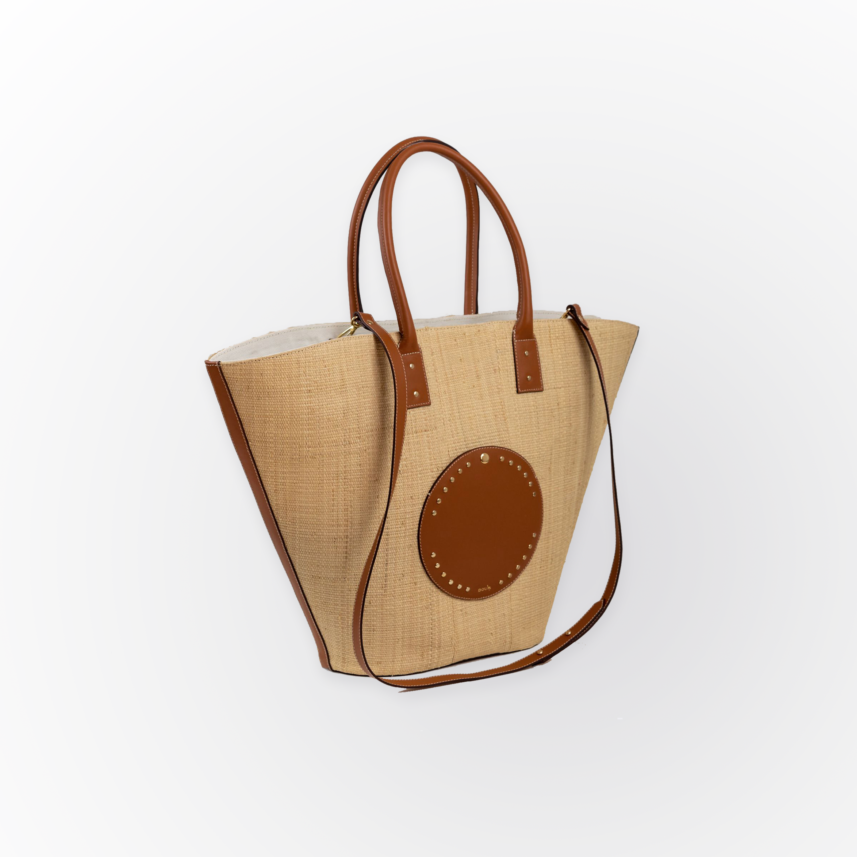LAMIA - Raffia Basket Bag | Tan